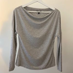 Relaxed Off The Shoulder Long Sleeve Tee